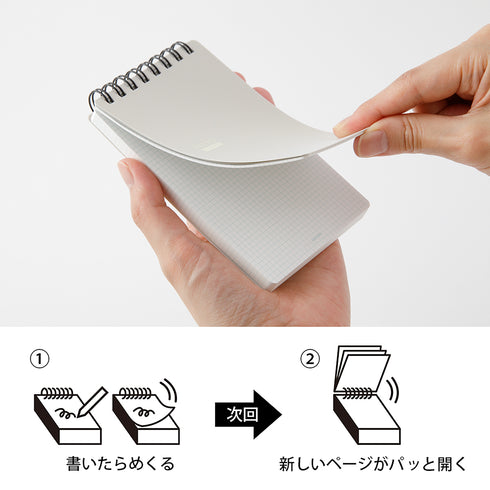 Midori - Quick Open Memo Patto - Gray - Limited Item