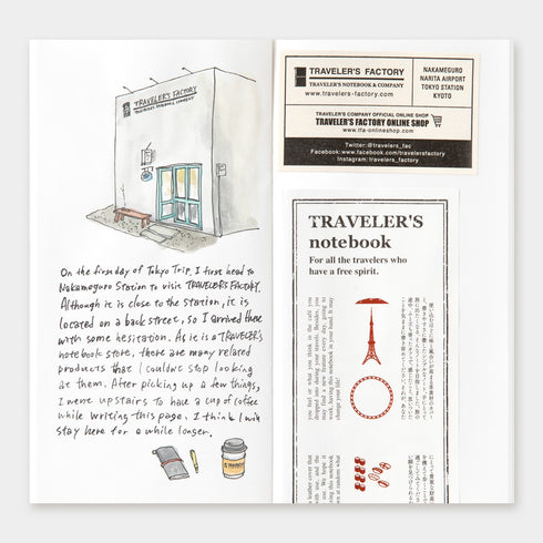 TRAVELER'S notebook - Refill TOKYO Blank