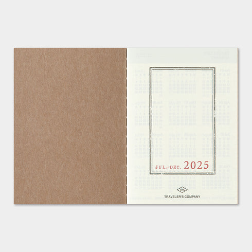 TRAVELER'S notebook - Diary Passport 2025 Weekly Second Half