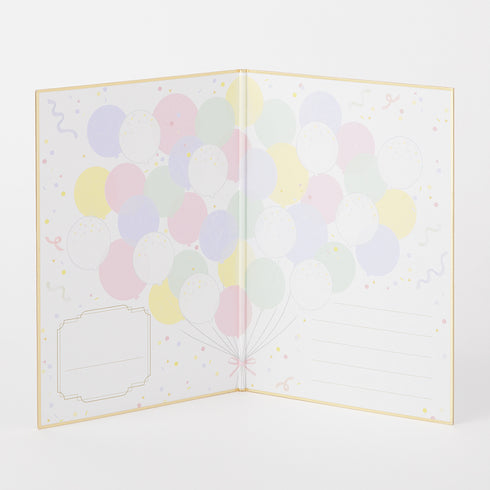 Midori - Folded Signature Board <B6> with Envelope - Balloon