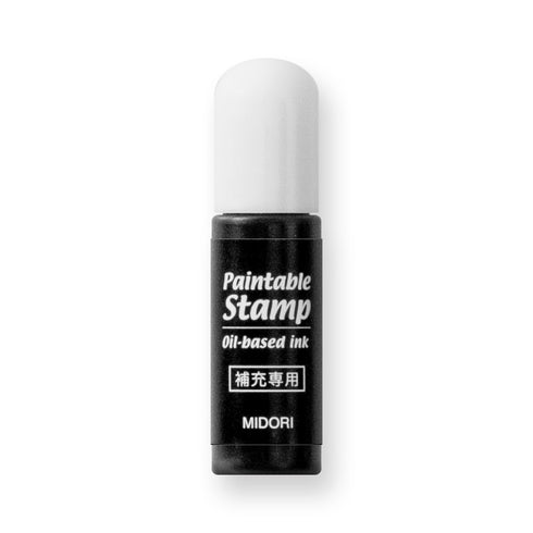 Midori - Paintable stamp Refill ink Black