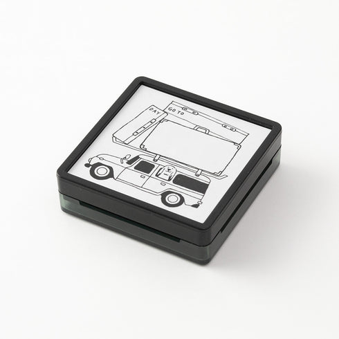 Midori - Paintable stamp Pre-inked Going out