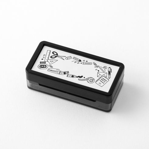 Midori - Paintable stamp Pre-inked Half Size Stationery