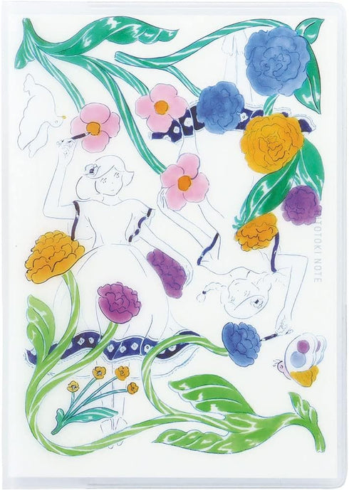 King Jim - Hitotoki Notebook - PASSPORT SIZE - My Garden