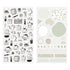 Midori - Sticker 2641 Two Sheets Monotone Café