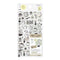 Midori - Sticker 2641 Two Sheets Monotone Café