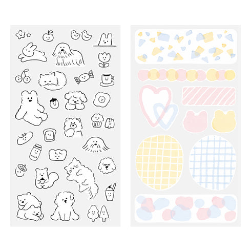 Midori - Sticker 2644 Two Sheets Cute Motif