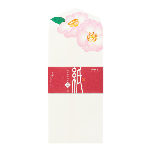 Midori Envelope - Four Designs Camellia sasanqua