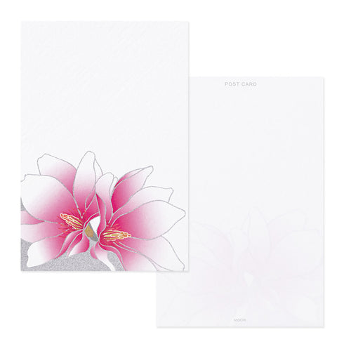 Midori Post Card Pad - Silk-Printing Magnolia Pink