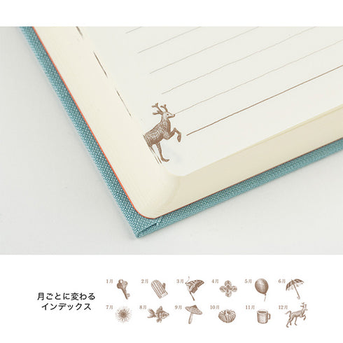 Midori 3 Years Diary - Door Design - Light Blue