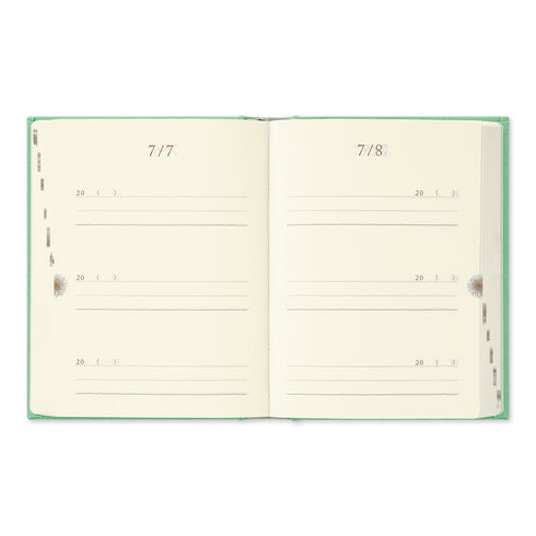 Midori - 3 Year Mini Diary Gate Kyo-ori - Limited Edition - Green