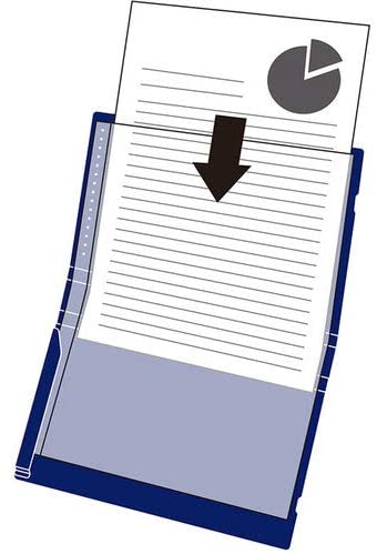 King Jim Compack Foldable Folder A5 - 10 Pockets - Skyblue