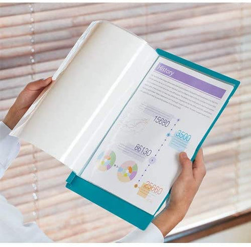 King Jim Compack Foldable Folder A5 - 10 Pockets - Skyblue