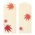 Midori Envelope - Foil-stamping Maple leaves Red