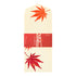 Midori Envelope - Foil-stamping Maple leaves Red