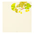 Midori Letter Pad - Silk-printing Ginkgo and Ginkgo nut