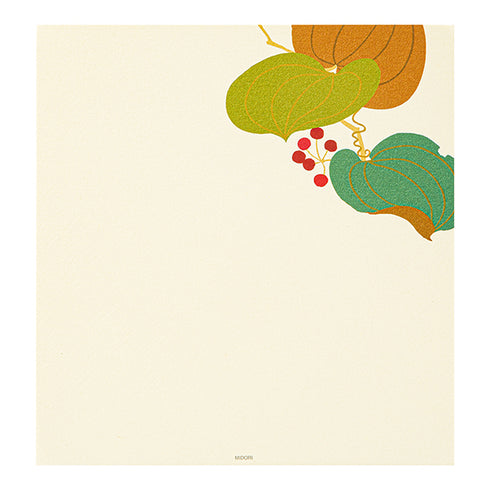 Midori Letter Pad - Silk-printing Smilax rhizome