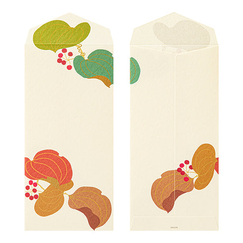 Midori Envelope - Silk-printing Smilax rhizome