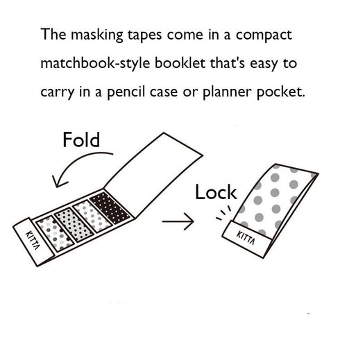 King Jim Kitta Washi Masking Tape - Vintage