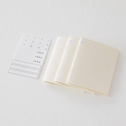 Midori MD Notebook Light B6 slim - Lined - 3 Pack