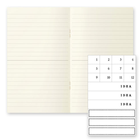 Midori MD Notebook Light B6 slim - Lined - 3 Pack