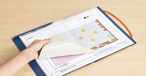 King Jim Compack Foldable Folder A5 - 10 Pockets - Skyblue