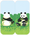 King Jim - Two Forked Sticky Note - Panda