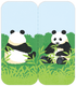 King Jim - Two Forked Sticky Note - Panda